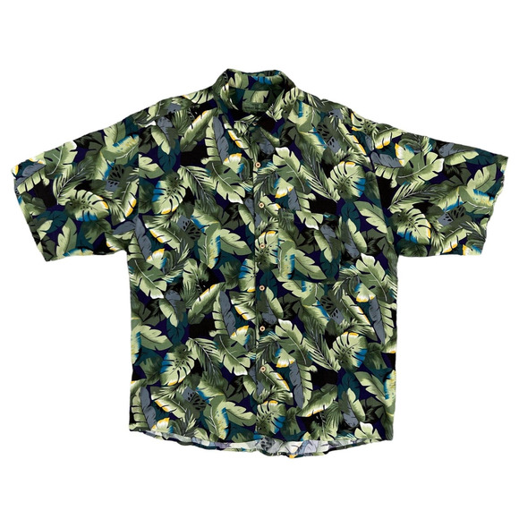 Vintage Guess By Georges‎ Marciano Hawaiian Shirt Size L - Picture 1 of 7